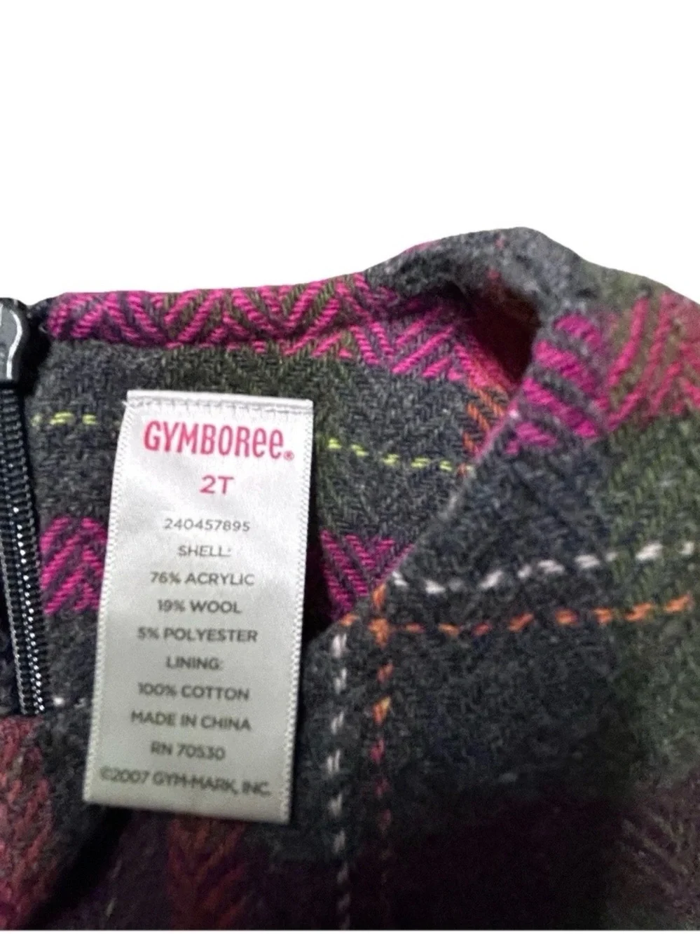 Gymboree sleeveless plaid